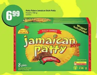 FreshCo Patty Palace Jamaican Style Patty Frozen 736 g offer