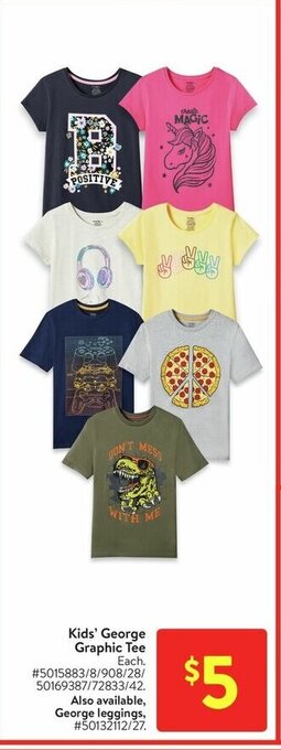Walmart Kids' George Graphic Tee offer