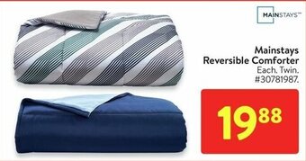 Walmart Mainstays Reversible Comforter offer