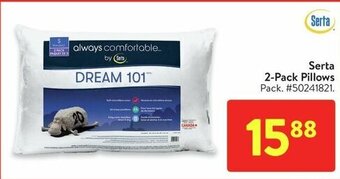 Walmart Serta 2-Pack Pillows offer
