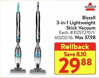 Walmart 3-in-1 Lightweight Stick Vacuum offer