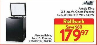 Walmart Arctic King 3.5-cu. ft. Chest Freezer offer