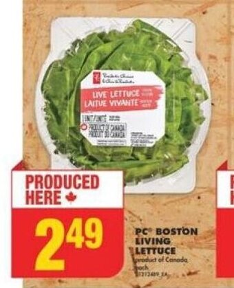 No Frills PC BOSTON LIVING LETTUCE offer