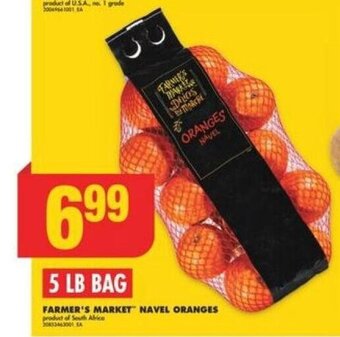No Frills FARMER'S MARKET NAVEL ORANGES offer