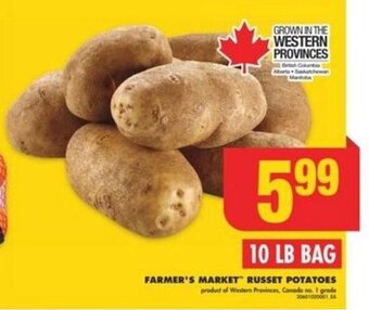 No Frills FARMER'S MARKET RUSSET POTATOES offer