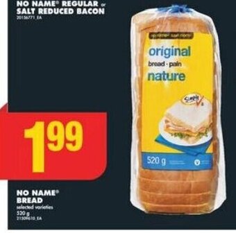 No Frills NO NAME BREAD offer