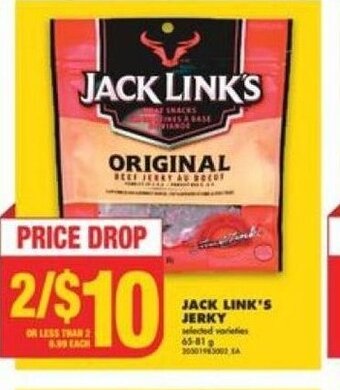 No Frills JACK LINK'S JERKY offer