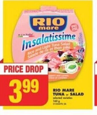 No Frills RIO MARE TUNA or SALAD offer