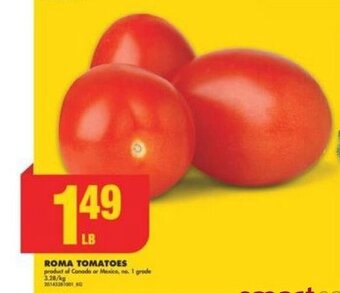 No Frills ROMA TOMATOES offer
