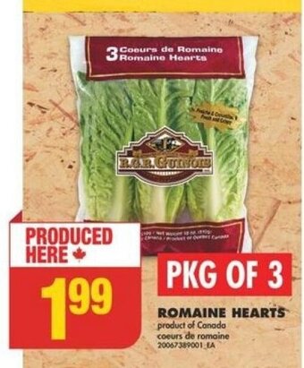 No Frills ROMAINE HEARTS offer