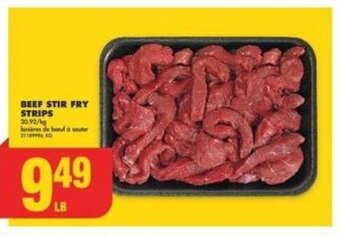 No Frills BEEF STIR FRY STRIPS offer