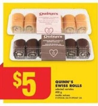 No Frills QUINN'S SWISS ROLLS offer