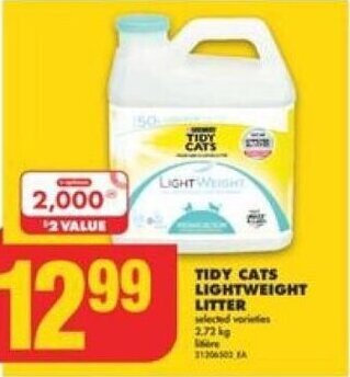 No Frills TIDY CATS LIGHTWEIGHT LITTER offer
