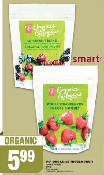 No Frills PC ORGANICS FROZEN FRUIT offer