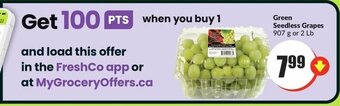 FreshCo Green Seedless Grapes offer