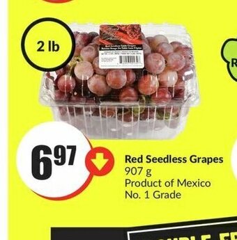 FreshCo Red Seedless Grapes 907 g offer