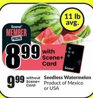 FreshCo Seedless Watermelon offer