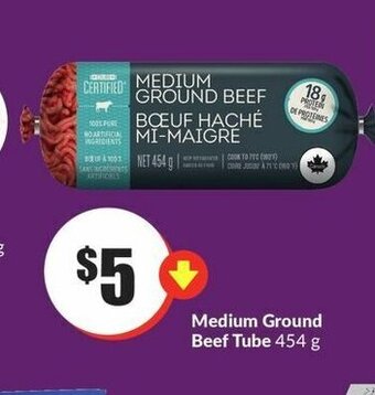 FreshCo Medium Ground Beef Tube 454 g offer