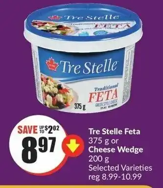 FreshCo Tre Stelle Feta or Cheese Wedge offer