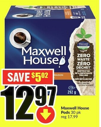 FreshCo Maxwell House Pods offer