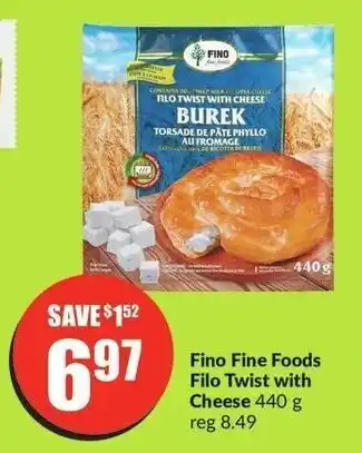 FreshCo Fino Fine Foods Filo Twist with Cheese 440 g offer