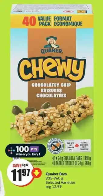 FreshCo Quaker Bars 935 - 960 g offer
