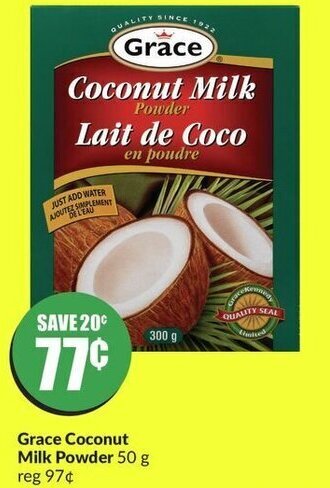 FreshCo Grace Coconut Milk Powder 50 g offer