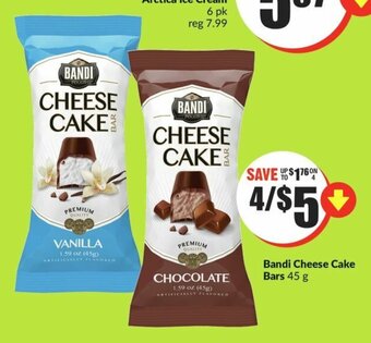 FreshCo Bandi Cheese Cake Bars 45 g offer