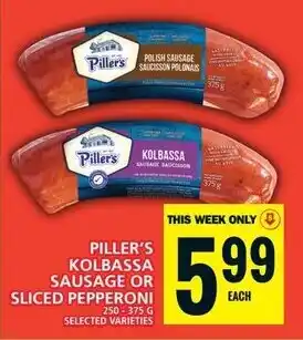 Food Basics PILLER'S KOLBASSA SAUSAGE OR SLICED PEPPERONI 250-375 G offer