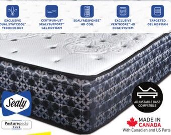 Leon's Sealy posturepedic plus sterling series - callie firm queen mattress offer
