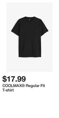 H&M Coolmax® regular fit t-shirt offer