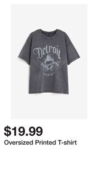 H&M Oversized printed t-shirt offer