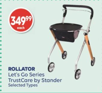 Wellwise by Shoppers Rollator let's go series trustcare by stander offer