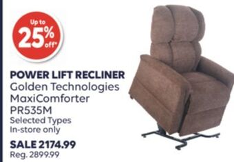 Wellwise by Shoppers Power lift recliner golden technologies maxicomforter pr535m offer