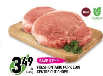 Coppa's Fresh Market Fresh ontario pork loin centre cut chops offer