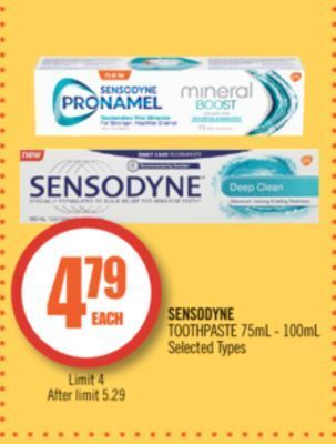 Shoppers Drug Mart Sensodyne toothpaste offer