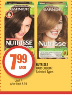 Shoppers Drug Mart Garnier nutrisse hair colour offer