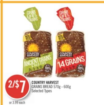 Shoppers Drug Mart Country harvest grains bread offer
