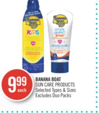 Shoppers Drug Mart Banana boat sun care products offer