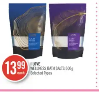 Shoppers Drug Mart I love wellness bath salts 500g offer
