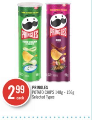 Shoppers Drug Mart Pringles potato chips offer