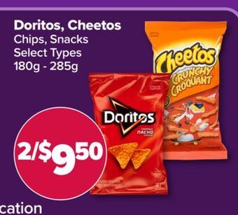 PharmaChoice Doritos, cheetos chips, snacks offer