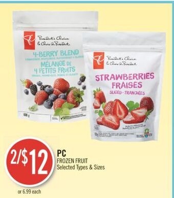 Shoppers Drug Mart Pc frozen fruit offer