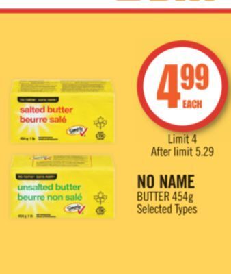 Shoppers Drug Mart No name butter offer