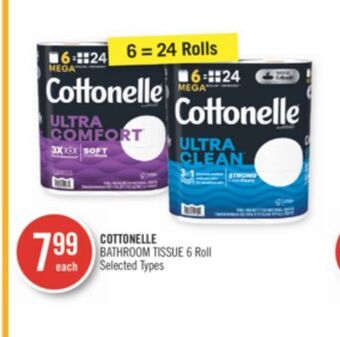 Shoppers Drug Mart Cottonelle bathroom tissue 6 roll offer