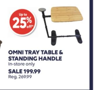 Shoppers Drug Mart Omni tray table & standing handle offer