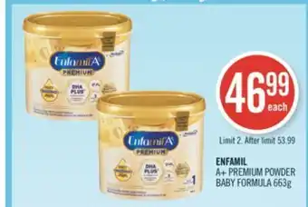 Shoppers Drug Mart Enfamil a+ premium powder baby formula offer