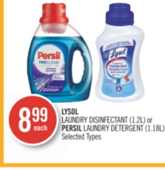 Shoppers Drug Mart Lysol laundry disinfectant (1.2l) or persil laundry detergent (1.18l) offer