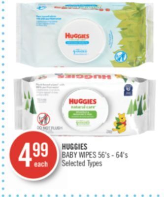 Shoppers Drug Mart Huggies baby wipes offer