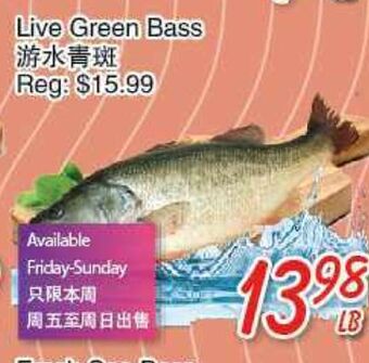Foody Mart Live green bass offer